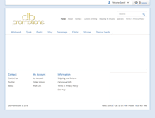 Tablet Screenshot of dbpromotions.com.au